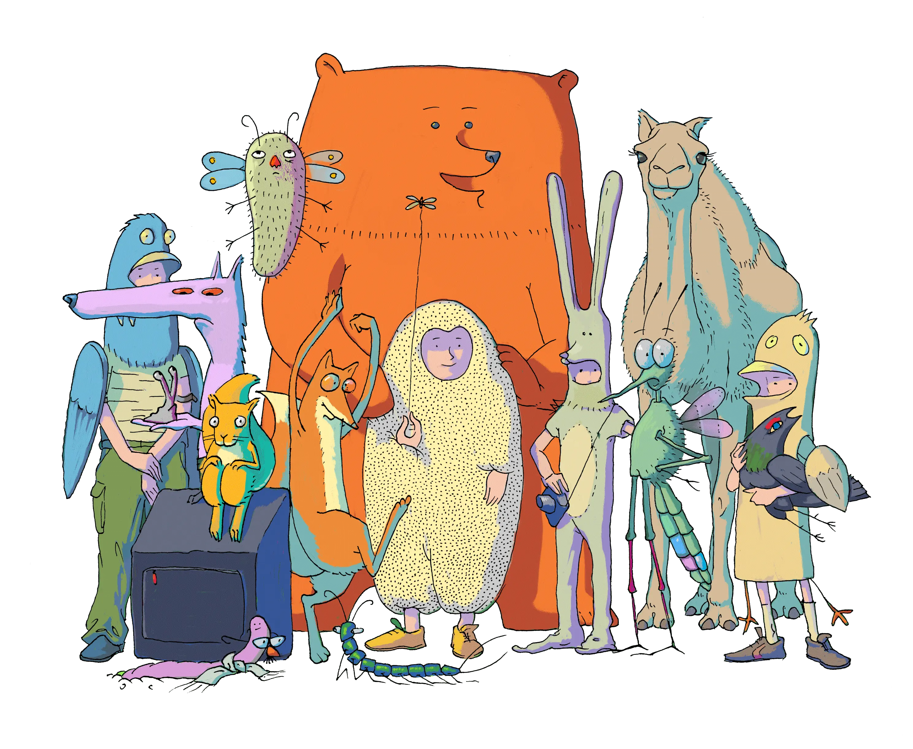 Živali pod Snežnikom - ilustracija